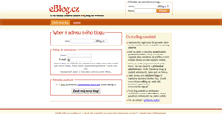 Desktop Screenshot of eblog.cz